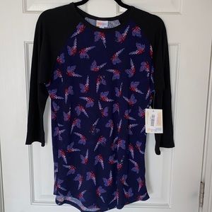 NEW LULAROE RANDY TEE   BUTTERFLIES